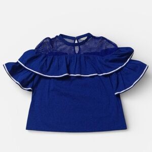 Belle & Sky Blue Blouse, Large